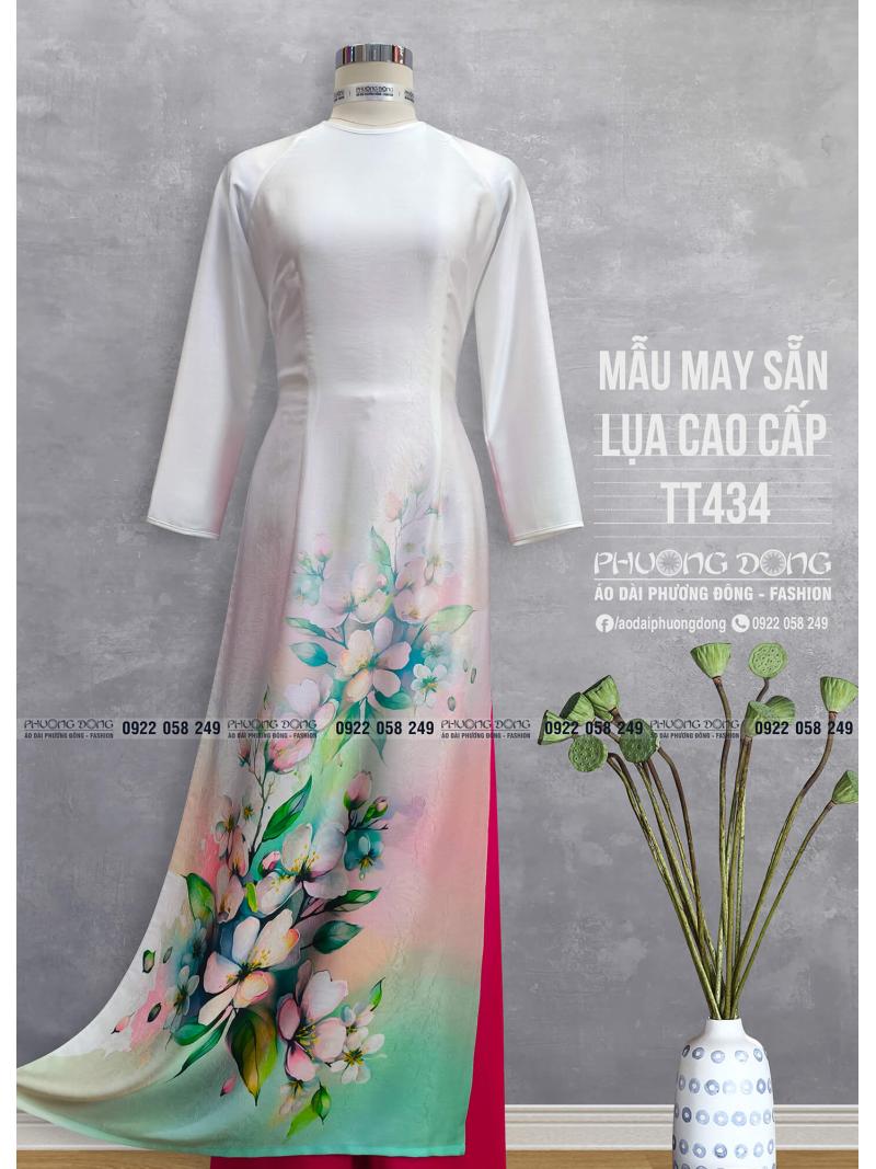 Áo Dài Truyền Thống Lụa Cao Cấp TT434